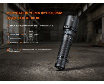 Ручний акумуляторний ліхтар Fenix C7 V2.0 (3300 лм, 575 м)