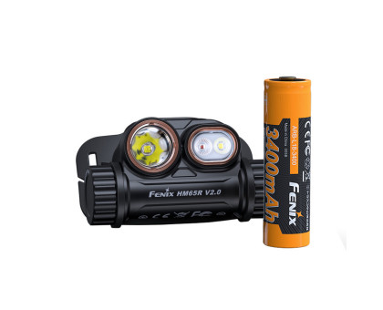 Налобний ліхтар Fenix HM65R V2.0 (2200 lm, IP68, USB Type-C)