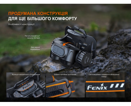 Налобний ліхтар Fenix HM65R V2.0 (2200 lm, IP68, USB Type-C)
