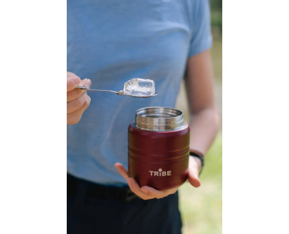Харчовий термос з ложкою Tribe Food Jar 0.35 л Red (T-DE-0021)