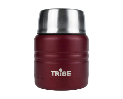 Харчовий термос з ложкою Tribe Food Jar 0.35 л Red (T-DE-0021)