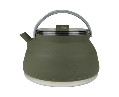 Складаний силіконовий чайник Tribe Collapsible Kettle 1,5 л Olive