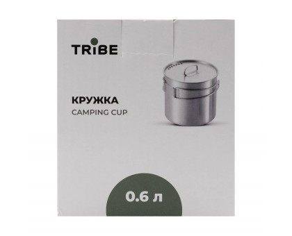 Похідна кружка з кришкою Tribe Camping Cup T-FA-0012-metal 0.6 л
