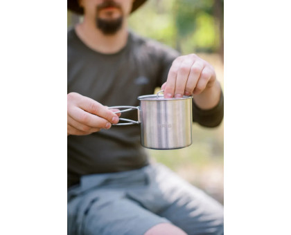 Похідна кружка з кришкою Tribe Camping Cup T-FA-0012-metal 0.6 л