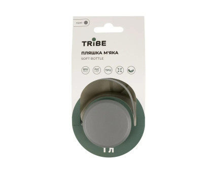 М'яка складна пляшка Tribe Soft Bottle 1 л TPU (T-FE-0023-grey)