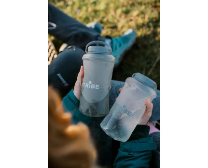 М'яка складна пляшка Tribe Soft Bottle 1 л TPU (T-FE-0023-grey)