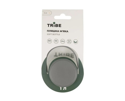 М'яка складна пляшка Tribe Soft Bottle 1 л TPU (T-FE-0023-crystal-white)