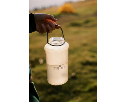 М'яка складна пляшка Tribe Soft Bottle 1 л TPU (T-FE-0023-crystal-white)