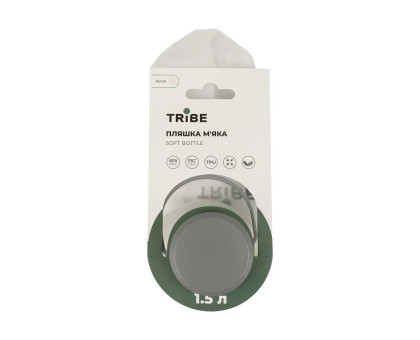 М'яка складна пляшка Tribe Soft Bottle 1,5 л TPU (T-FE-0024-crystal-white)