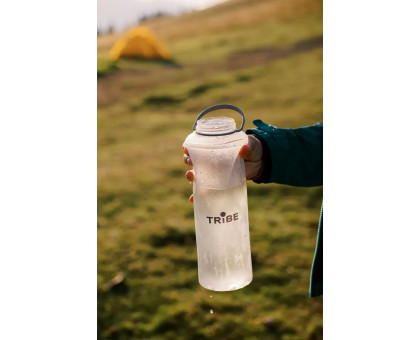 М'яка складна пляшка Tribe Soft Bottle 1,5 л TPU (T-FE-0024-crystal-white)