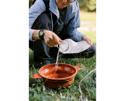 Складана силіконова каструля Tribe Collapsible Pot 2,5 л (T-FF-0025) Коричнева