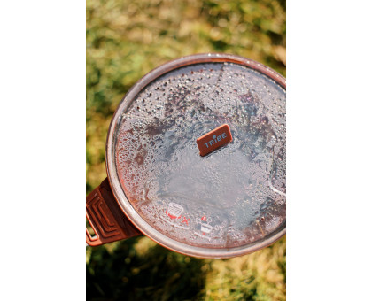 Складана силіконова каструля Tribe Collapsible Pot 2,5 л (T-FF-0025) Коричнева