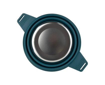 Складана силіконова каструля Tribe Collapsible Pot 2,5 л (T-FF-0025) Синьо-зелена