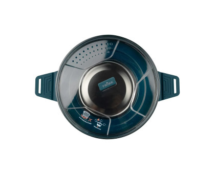 Складана силіконова каструля Tribe Collapsible Pot 2,5 л (T-FF-0025) Синьо-зелена