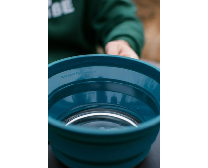 Складана силіконова каструля Tribe Collapsible Pot 2,5 л (T-FF-0025) Синьо-зелена
