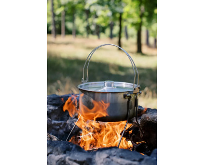 Казанок туристичний з підставкою Tribe Fire Pot 5,4 л (SUS 304)
