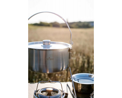 Казанок туристичний з підставкою Tribe Fire Pot 5,4 л (SUS 304)