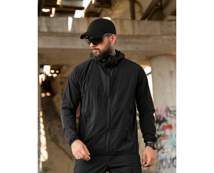 Легка універсальна вітрівка Raptor Windbreaker Black