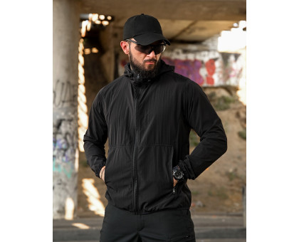 Легка універсальна вітрівка Raptor Windbreaker Black