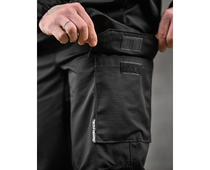 Тактичний костюм 7.62 Field Black (ріп-стоп, чорний)