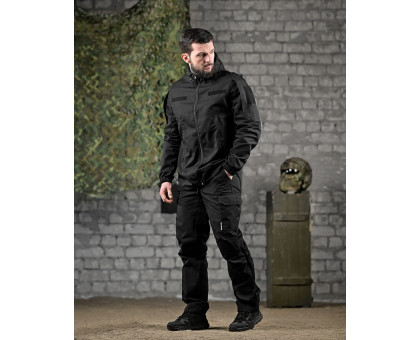 Тактичний костюм 7.62 Field Black (ріп-стоп, чорний)