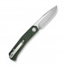 Складаний кишеньковий EDC ніж Sencut Braxx Green (Canvas Micarta, D2, 7.93 см, зелений)