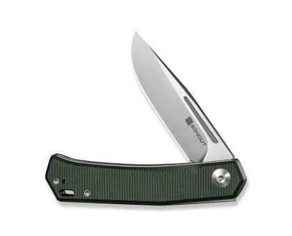 Складаний кишеньковий EDC ніж Sencut Braxx Green (Canvas Micarta, D2, 7.93 см, зелений)