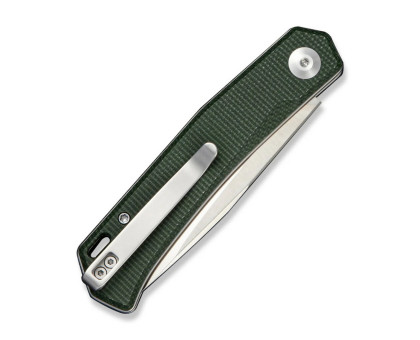 Складаний кишеньковий EDC ніж Sencut Braxx Green (Canvas Micarta, D2, 7.93 см, зелений)