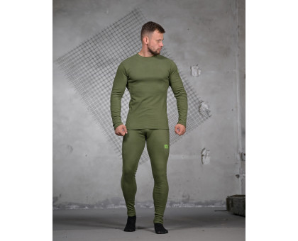 Комплект чоловічої термобілизни 7.62 Base Fleece Olive