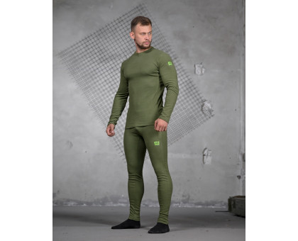 Комплект чоловічої термобілизни 7.62 Base Fleece Olive
