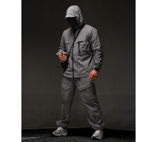 Чоловічий костюм Mantis Aether v.01 Stone Grey (вологостійкий, вітронепродувний, легкий)