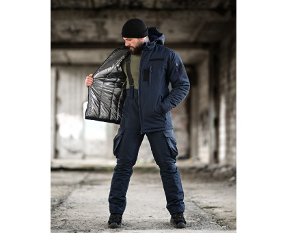Тактичний зимовий костюм Northern Kapa Dark Blue (Omni-Heat, Primaloft, до -20°C)