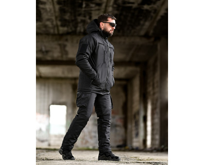 Тактичний зимовий костюм Northern Kapa Black (Omni-Heat, Primaloft, до -20°C)