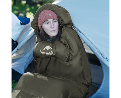 Спальний мішок-кокон Naturehike CNK2300SD014 MJ600 Січ (зелений)