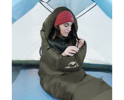 Спальний мішок-кокон Naturehike CNK2300SD014 MJ600 Січ (зелений)