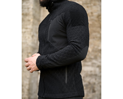 Флісова кофта Urban Pressed Black з капюшоном
