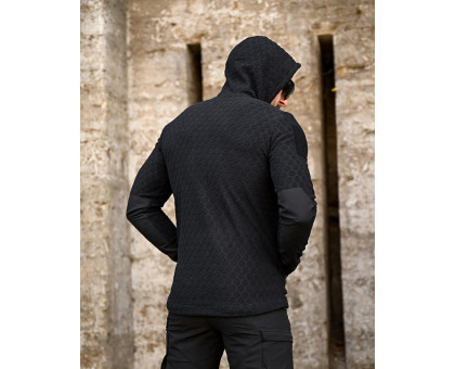 Флісова кофта Urban Pressed Black з капюшоном