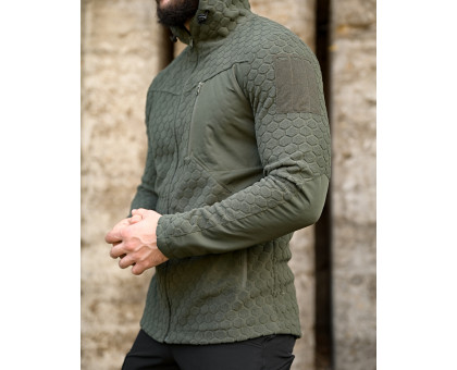 Флісова кофта Urban Pressed Olive з капюшоном