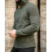 Флісова кофта Urban Pressed Olive з капюшоном
