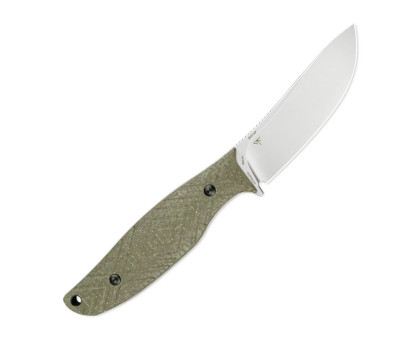 Туристичний ніж SRM Fossa 605T-MP (сталь 14C28N, Canvas Micarta Green)