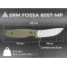 Туристичний ніж SRM Fossa 605T-MP (сталь 14C28N, Canvas Micarta Green)