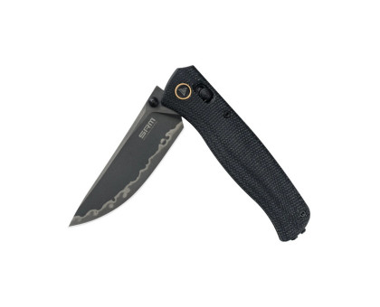 Ніж EDC складаний SRM Medal 255L-MB3 140Cr Micarta Black