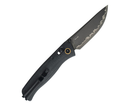 Ніж EDC складаний SRM Medal 255L-MB3 140Cr Micarta Black