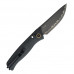 Ніж EDC складаний SRM Medal 255L-MB3 140Cr Micarta Black