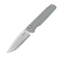 Ніж складаний SRM Terrier 258L-GK2 (9.3 см) 140Cr / G10 сірий