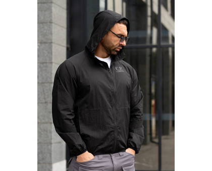 Легка вітрівка з мембранної тканини C.P. Company Style Black (репліка)
