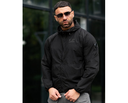 Легка вітрівка з мембранної тканини C.P. Company Style Black (репліка)