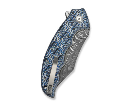 Складаний ніж Civivi Pentad C24068-DS1 Damascus / Micarta (8.8 см) синій/білий