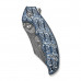 Складаний ніж Civivi Pentad C24068-DS1 Damascus / Micarta (8.8 см) синій/білий