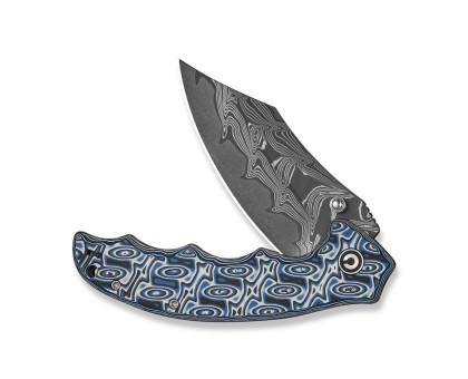 Складаний ніж Civivi Pentad C24068-DS1 Damascus / Micarta (8.8 см) синій/білий